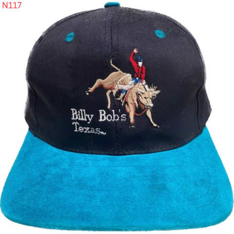 Nón Đen Xanh Snapback Billy Bob's - New - N117