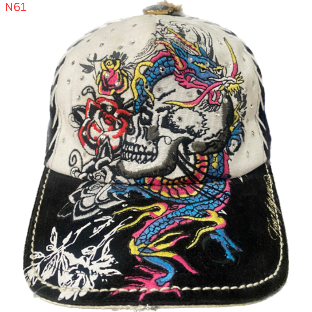 Nón Đen Trắng Hình Con Rồng Four Forty One - New - N61 - NA04