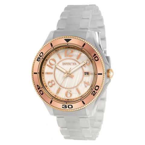 Anatomic Quartz White Mother of Pearl Dial Ladies Watch 30362