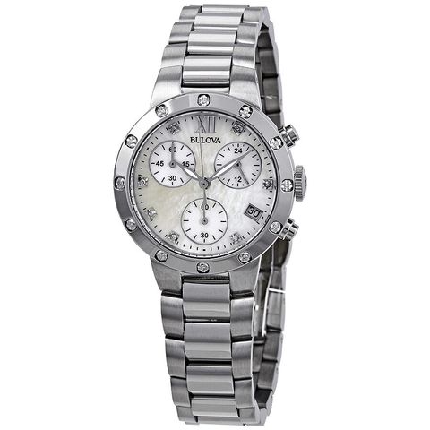 Maiden Lane Chronograph Diamond Watch 96R202