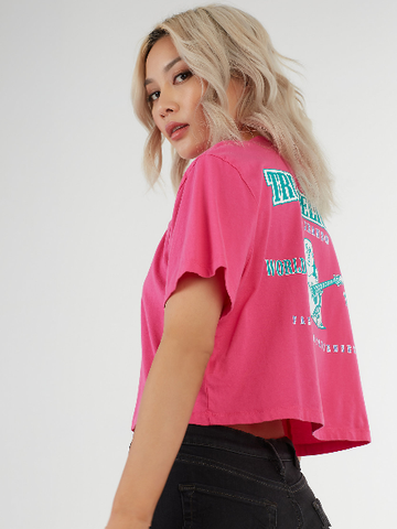 BUDDHA LOGO CROP TEE 203416