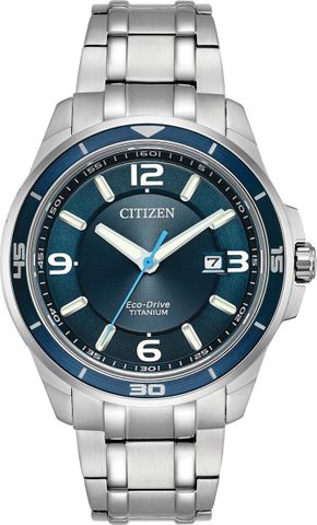 Ti+IP Blue Dial Titanium Men's Watch BM6929-56L