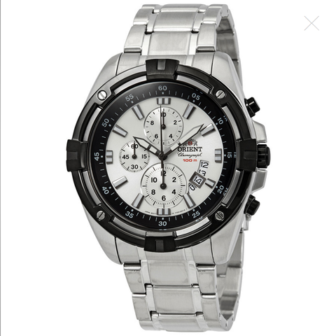 Endeavor Chronograph Silver Dial Men's Watch FTT0Y003W0