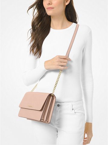 Daniela Large Saffiano Leather Crossbody Bag 32S0GDDC3L