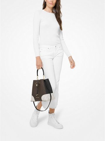 Mercer Gallery Medium Color-Block Logo Shoulder Bag 30F0GZ5L8B