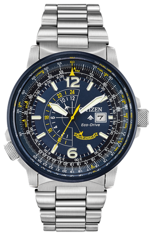 Blue Angels Promaster Nighthawk Eco-Drive Blue Dial Men's Watch BJ7006-56L