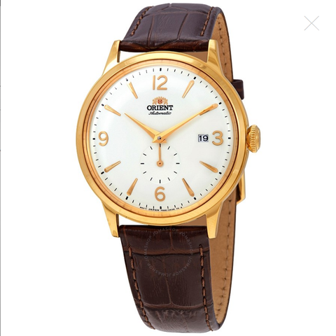 Classic Automatic White Dial Brown Leather Men's Watch RAAP0004S10B