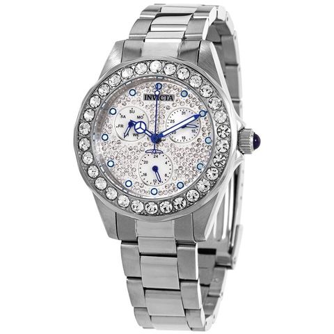 Angel Crystal Silver Dial Ladies Watch 28457