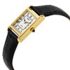 Solar White Dial Black Leather Ladies Watch SUP250