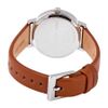 Modernist Quartz White Dial Brown Leather Ladies Watch NY2676