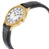 Solar White Dial Black Leather Ladies Watch SUP304