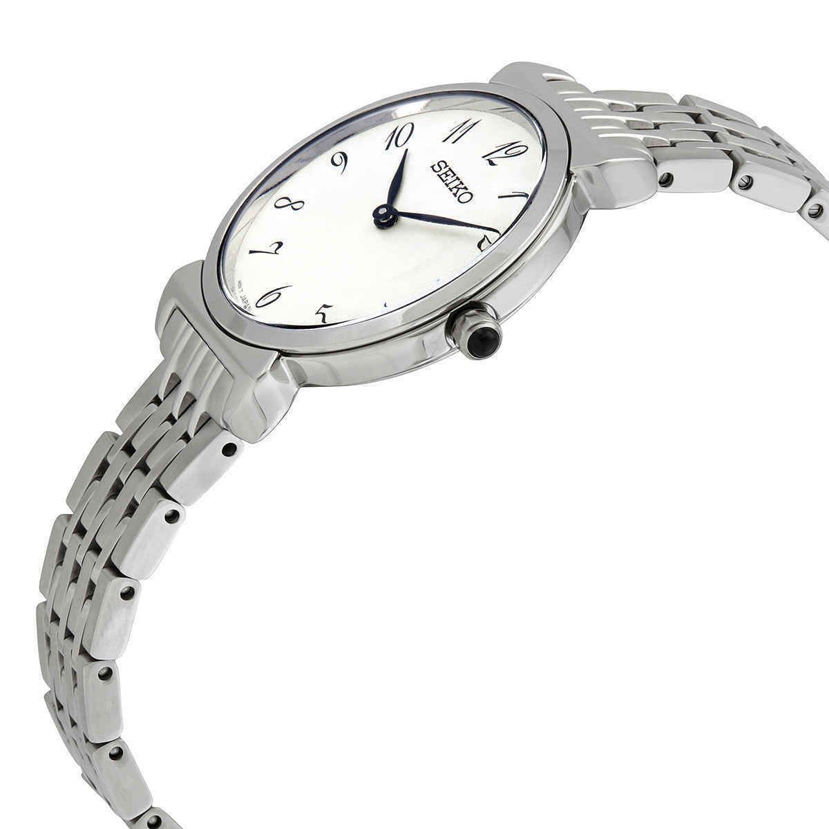 Mua đồng hồ Seiko Silver Patterned Dial Quartz Ladies Watch SFQ801 – Thiên  Đường Hàng Hiệu