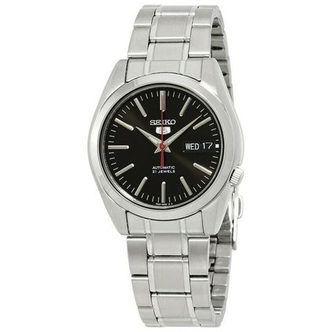Series 5 Automatic Black Dial Stainless Steel Watch SNKL83