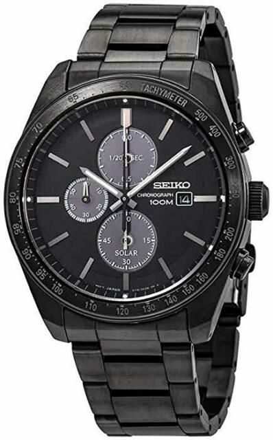 MuaOpen Box-Seiko Solar ChronographQuartzBlack Dial Men's Watch SSC721 –  Thiên Đường Hàng Hiệu