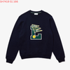 Áo Sweater Xanh Navy Chữ Xanh Lá Lacoste - New - SH7419 51 166