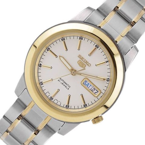 Series 5 Automatic White Dial Men's Watch SNKE54