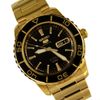 5 Automatic Black Dial Gold-tone Men's Watch SNZH60