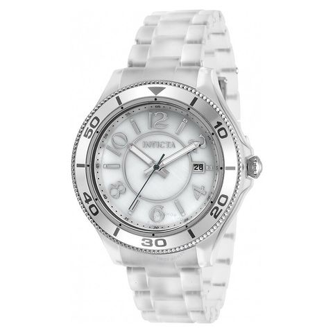 Anatomic Quartz White Mother of Pearl Dial Ladies Watch 30355