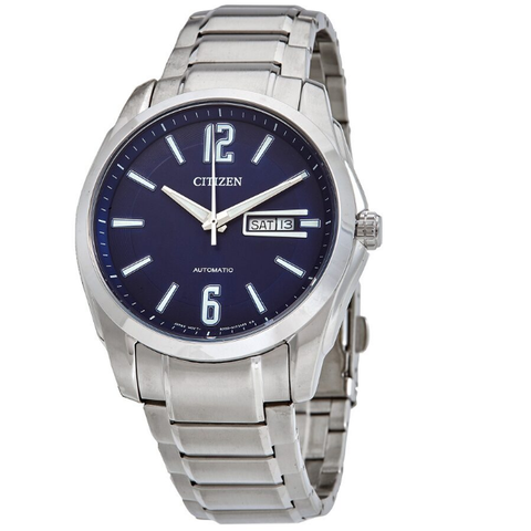 Automatic Day-Date Blue Dial Stainless Steel Men's Watch NH7490-55L