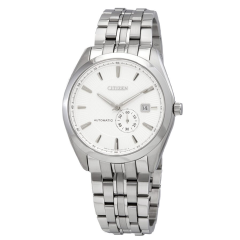 Automatic White Dial Stainless Steel Men's Watch NJ0030-58A