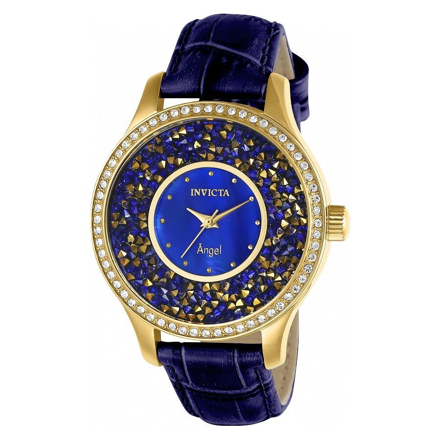 Angel Blue Mother of Pearl Dial Ladies Watch 24590