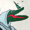 Áo Polo Lacoste Trắng In Cá Sấu To - New - PH041051WX5