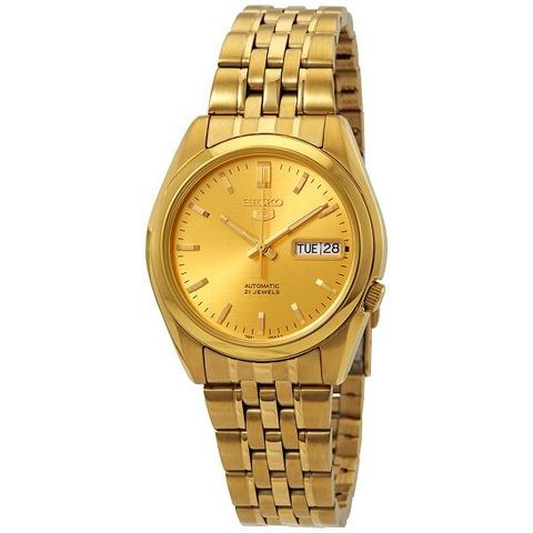 Series 5 Automatic Gold Dial Men's Watch SNK366