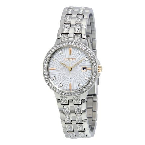 Silhouette Crystal Eco-Drive Ladies Watch EW2340-58A