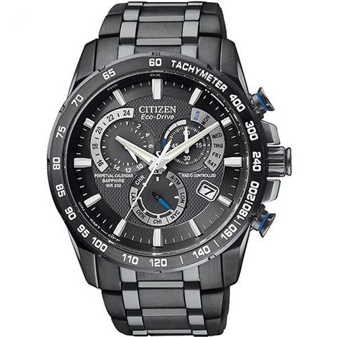 Perpetual Chrono A-T Black Dial Men's Watch AT4007-54E