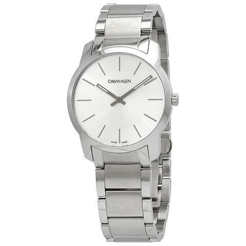 City Extension Quartz Silver Dial Unisex Watch K2G22146