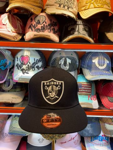 Nón Đen Snapback Raiders - New - N8