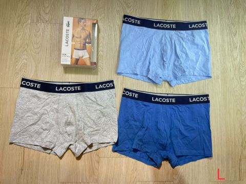 Set 3 Quần Lót Xanh ,xám , xanh dương Lacoste - New - 5H338951