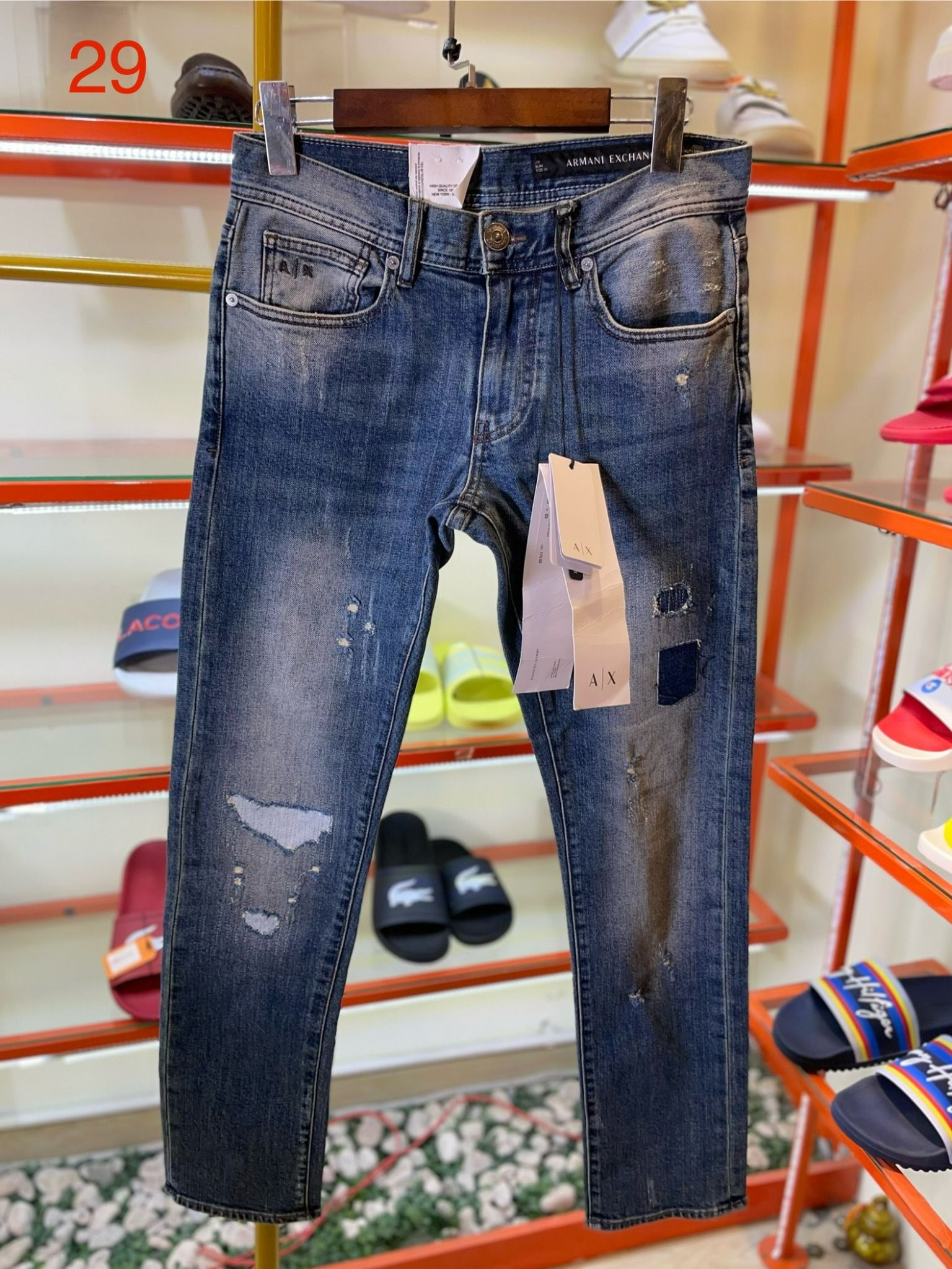 Quần Dài Jeans Xanh A/X Armani Exchange - New - 6LZJ13Z1VFZ - GA05