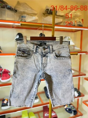 Quần short jean xanh nhạt True Religion - - QS768 -SI