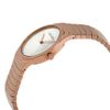 Whirl Quartz Silver Dial Rose Gold-tone Ladies Watch K8A23646