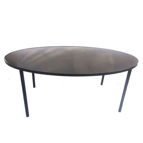  SVME-T: Mela table - steel frame & wicker 