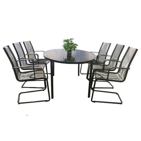  SVME: Mela set - steel frame & wicker 