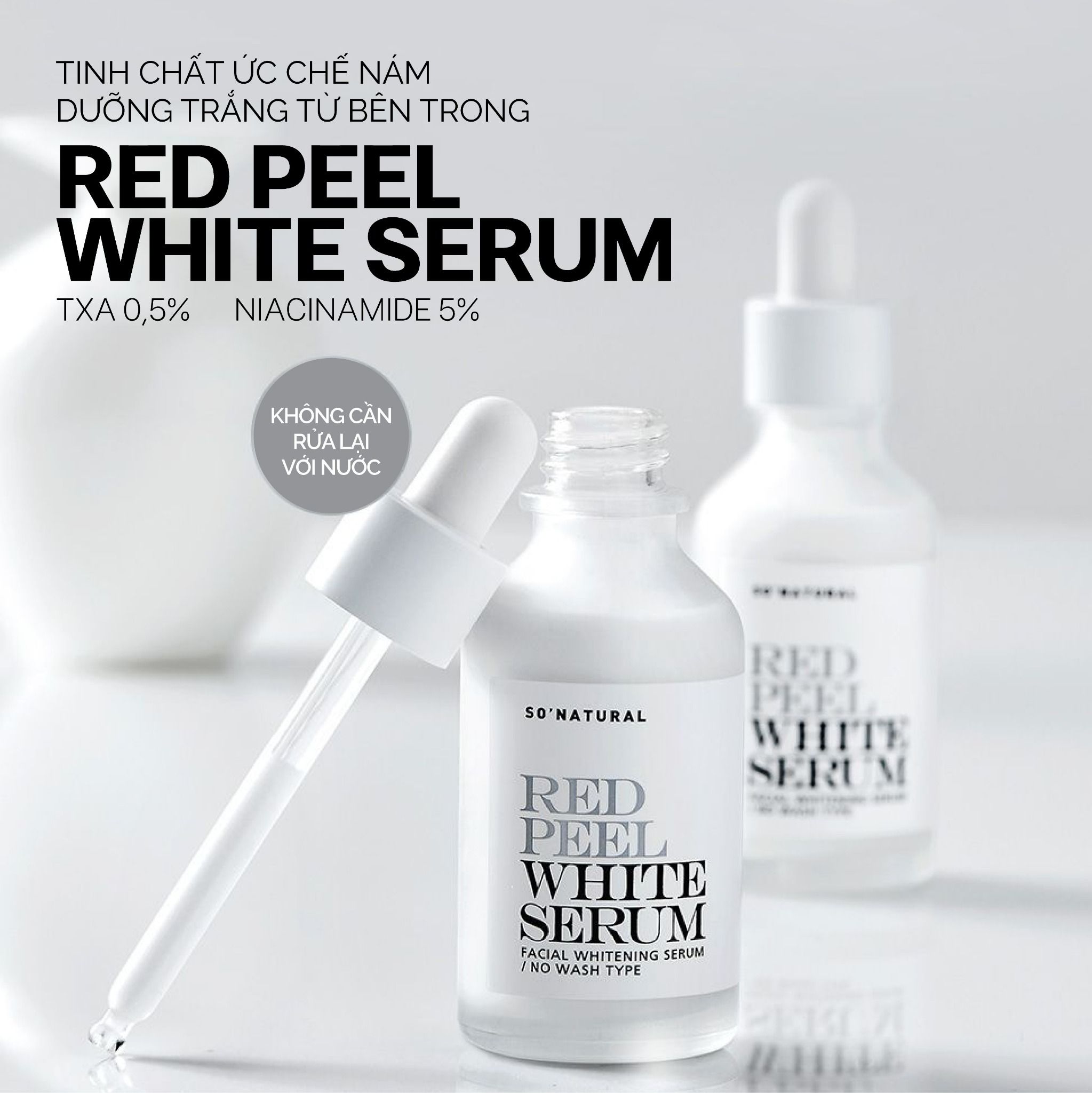  Serum ức chế nám, dưỡng trắng từ sâu bên trong Red Peel White 