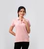  POLO NỮ 100% COTTON - Màu Hồng Japan 