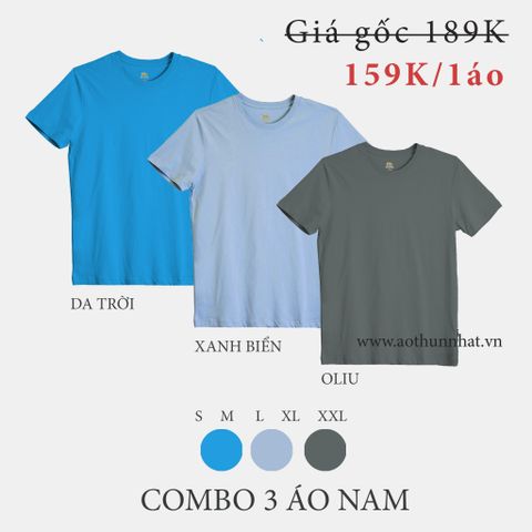 Nam - Combo 3 Áo