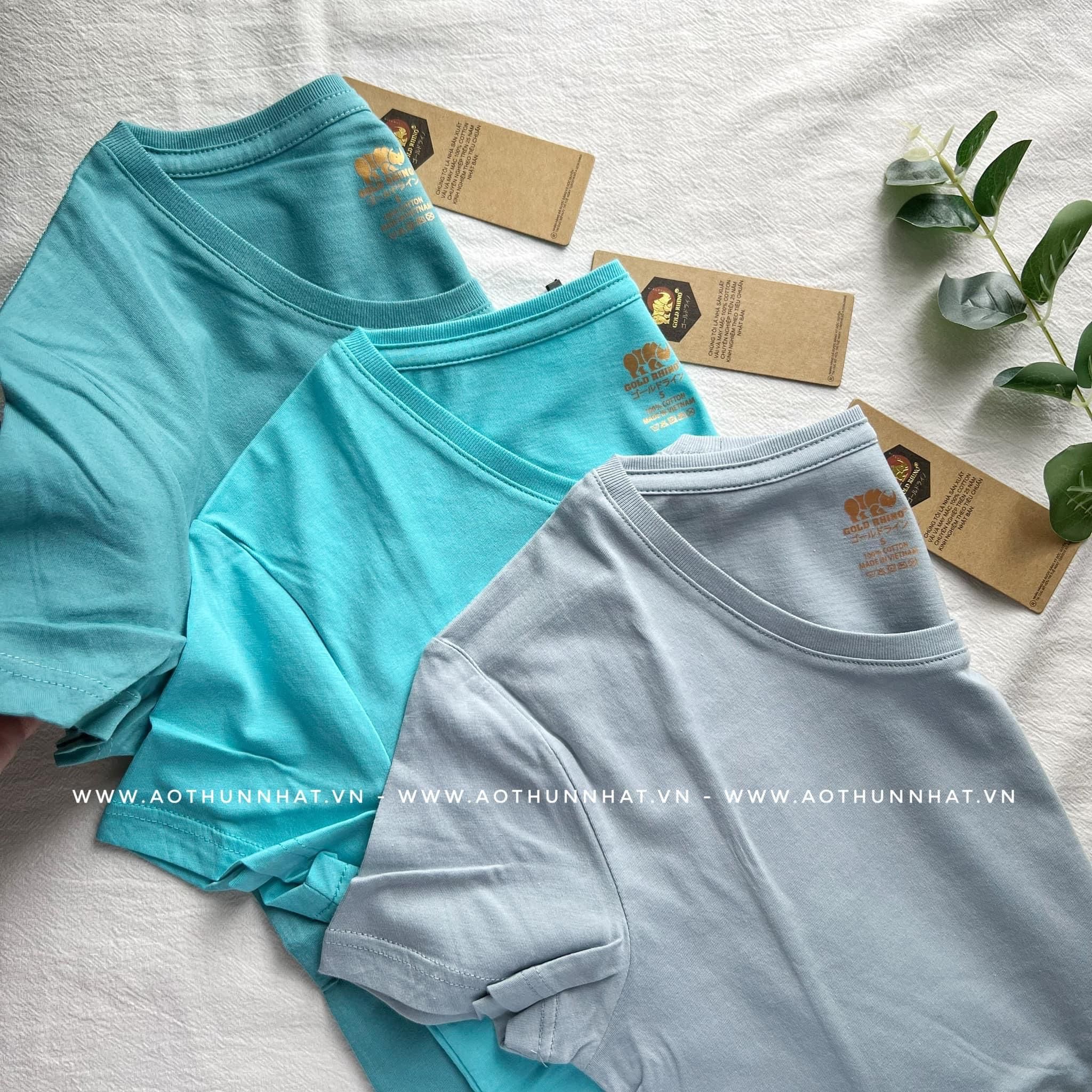  COMBO 3 ÁO NỮ 100% COTTON - Màu Ngọc Lam, Xanh Ngọc, Xanh Khói 