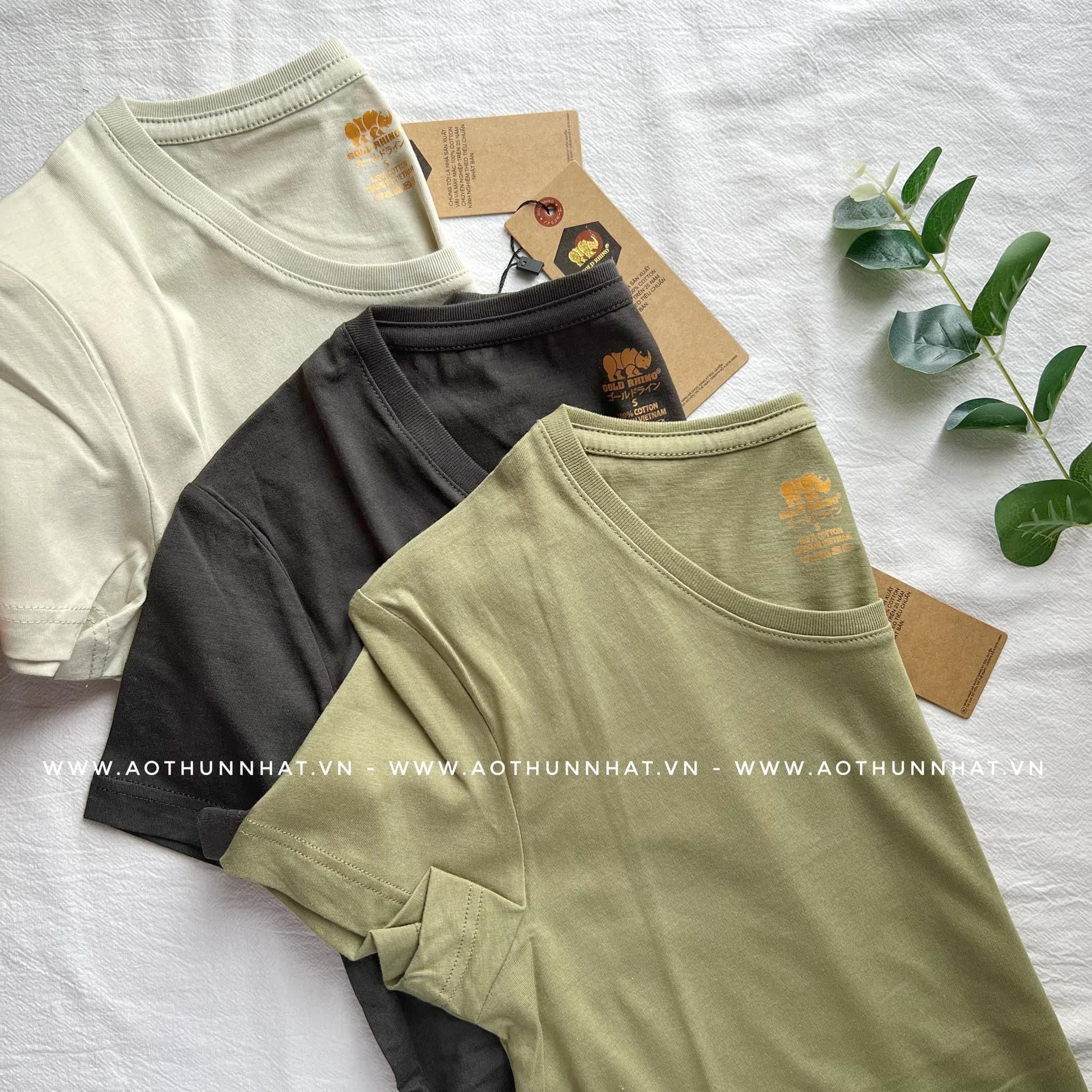  COMBO 3 ÁO NỮ 100% COTTON - Màu Bơ Sữa, Rêu Đậm, Xanh Bơ 