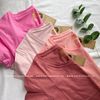  COMBO 4 ÁO NỮ 100% COTTON - Màu Hồng Rose, Hồng Japan, Cà Rốt, Đỏ Ngói 