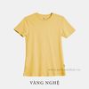  COMBO 3 ÁO NỮ 100% COTTON - Màu Vàng Đồng, Vàng Mơ, Vàng Nghệ 