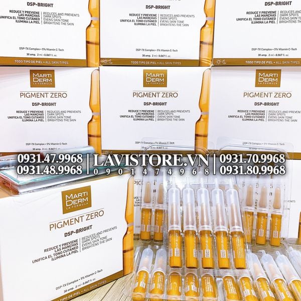 (10/2026) Tinh chất Marti Derm Pigment Zero DSP-BRIGHT 30 ống