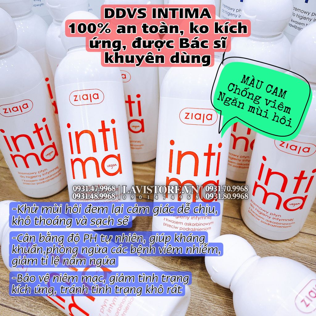 (02/2025) DDVS Intima 200ml MẪU MỚI - MÀU CAM