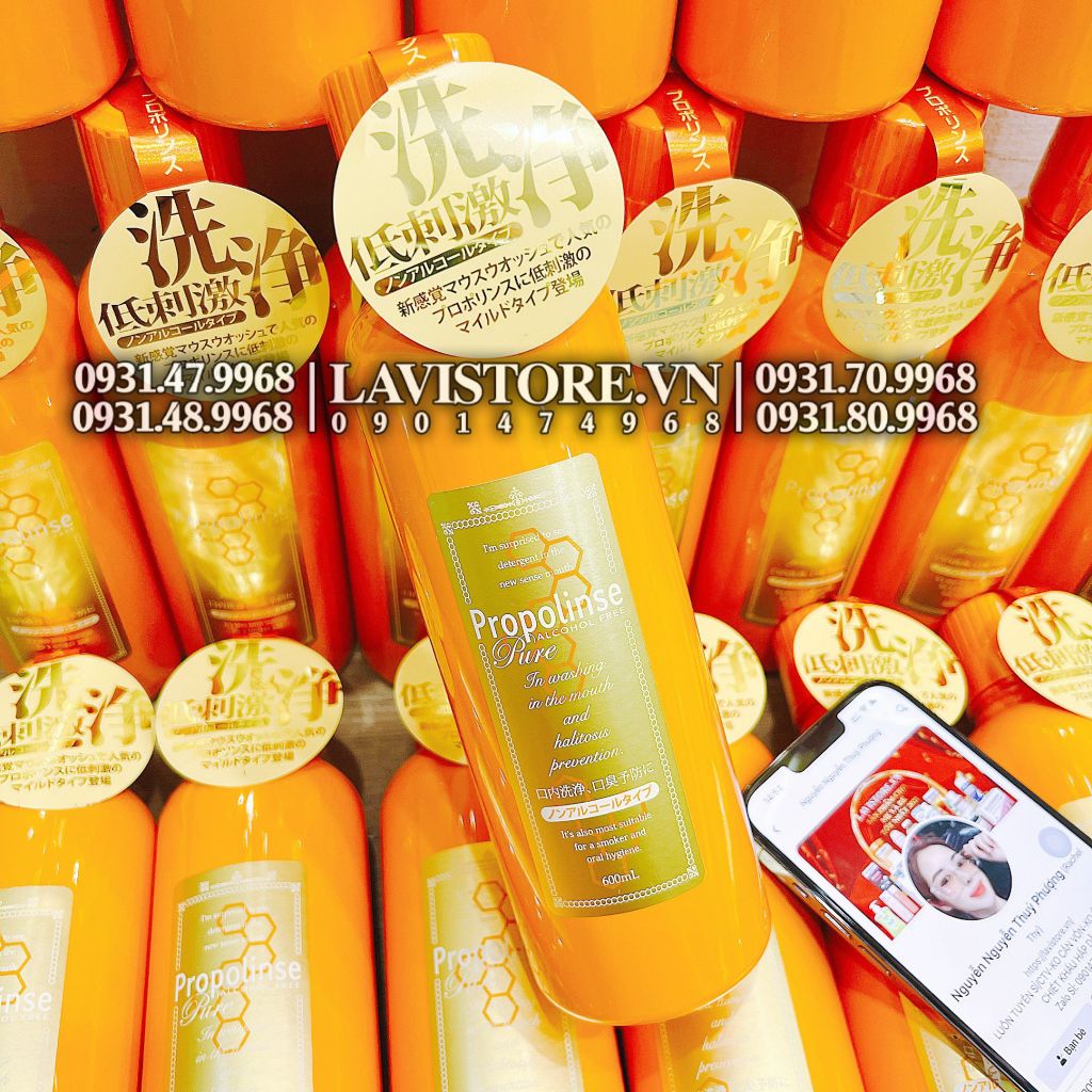NƯỚC SÚC MIỆNG PROPOLINSE NHẬT BẢN 600ml