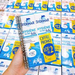 (02/2025) Xịt cá heo STERIMAR baby DECONGESTION 100ml - MÀU CAM