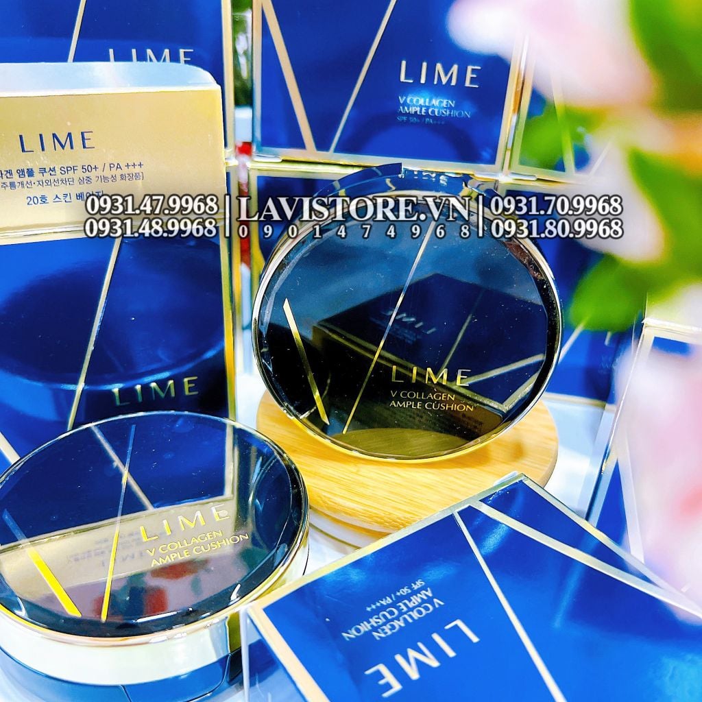 (10/2025) Cushion LIME Real Cover SPF50++ PA++ (TRẮNG-DA DẦU) Tone 20