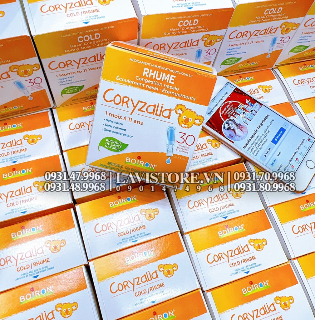(11/2025) Muối uống Boiron Coryzalia Cold (30 ống*30ml)